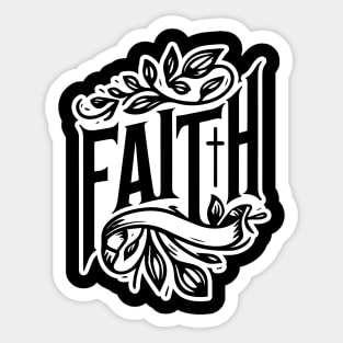 Faith in the leaves Sticker